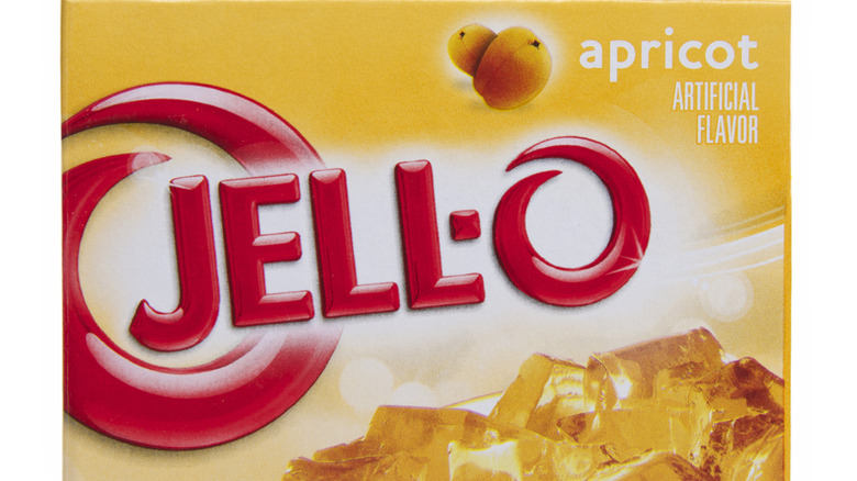 Apricot jello box 