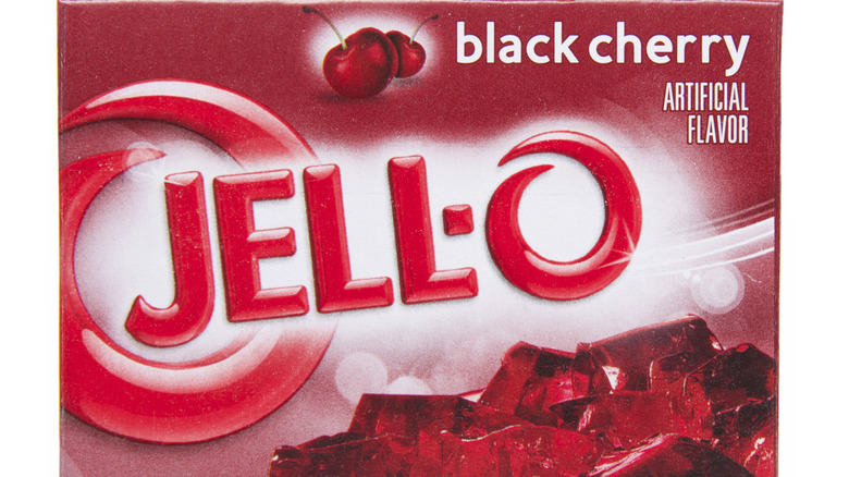 Black Cherry jello box