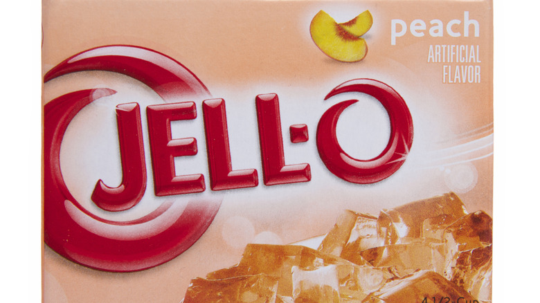 Peach jello box 