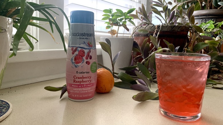 cranberry raspberry sodastream drink