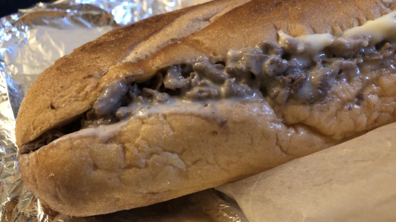 A cheesesteak from Oh Brother Philly in old city philadelphia