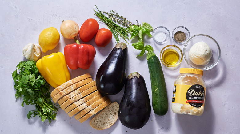 ingredients on a table