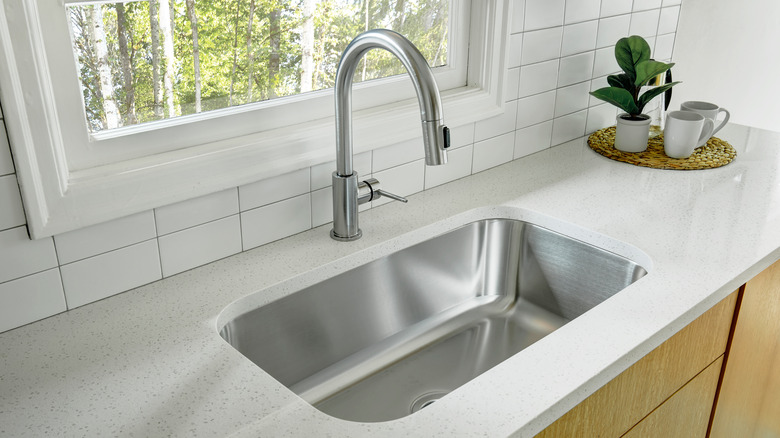 clean kitchen sink