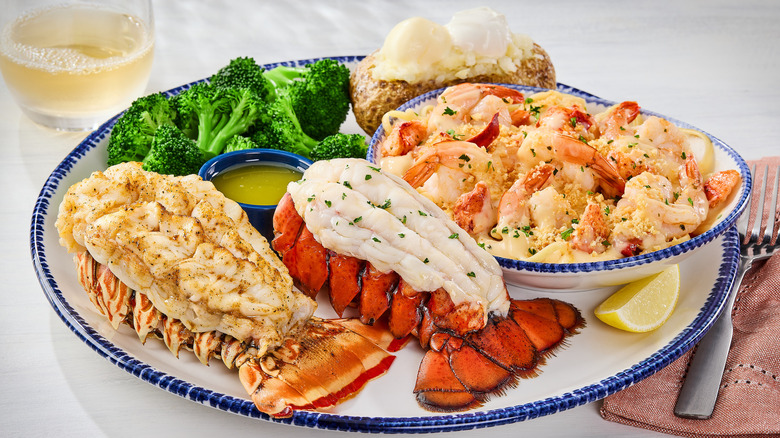 A plate of Red Lobster Lobster Lover's Dream