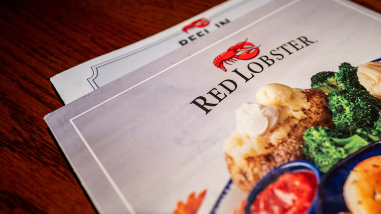 Red Lobster restaurant menu