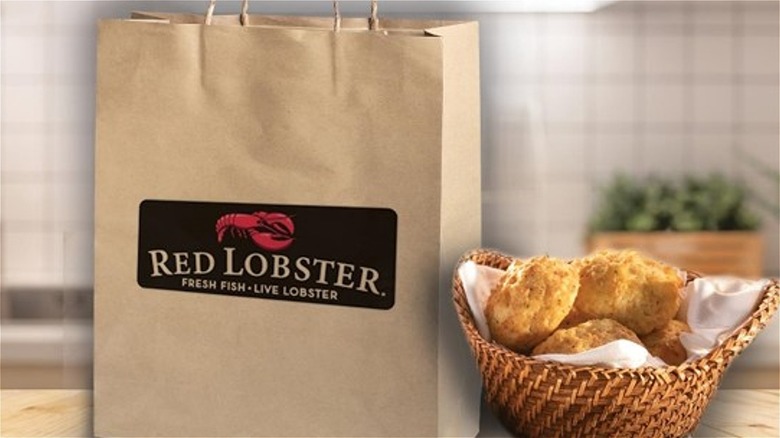 Red Lobster bag and biscuits