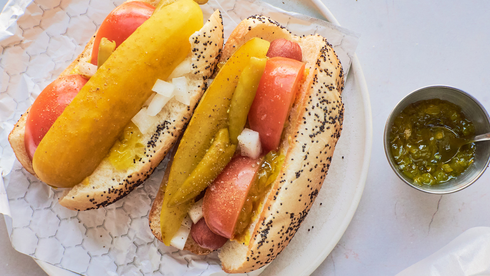 Spicy Mustard Dogs with Sweet & Tangy Pickle Relish Recipe