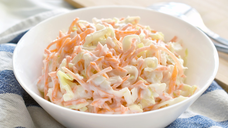 Coleslaw in a bowl