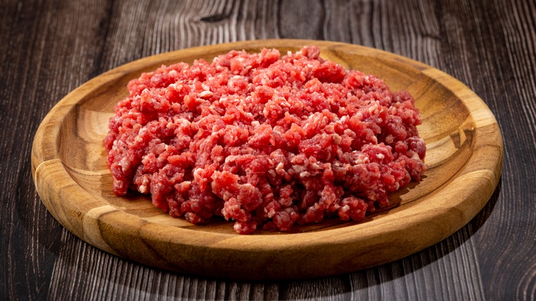 raw ground beef