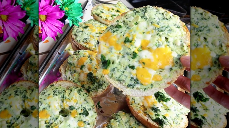 Spinach Artichoke Dip Is The Perfect Topping For Bagels