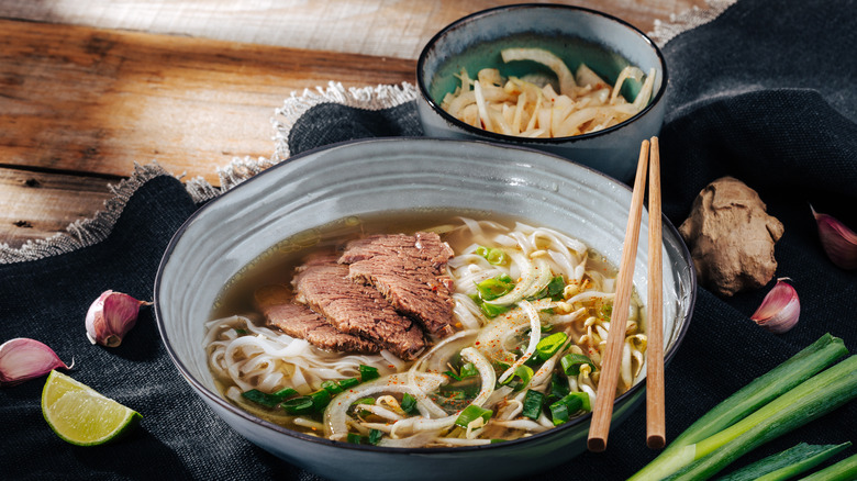 Phở in bowl