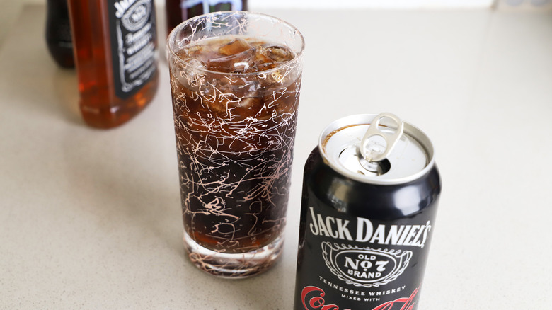 Jack and Coke cocktail