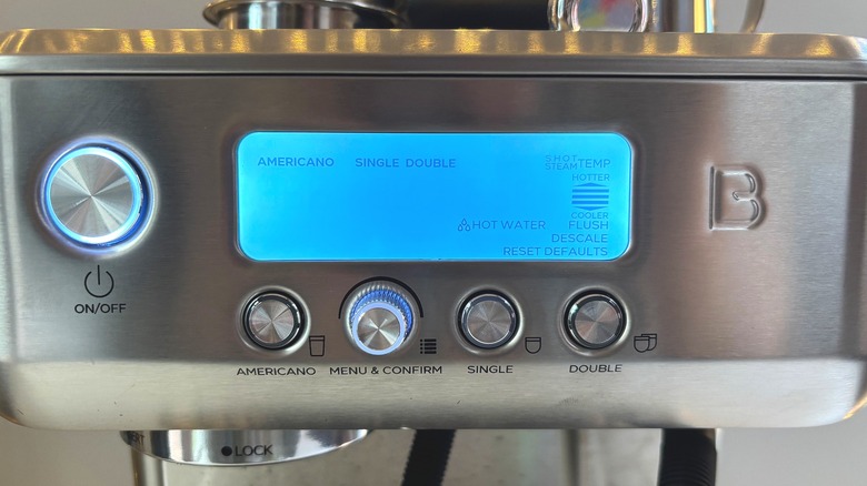 Screen settings on Casabrews espresso machine