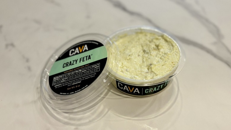 Container of Crazy Feta dip