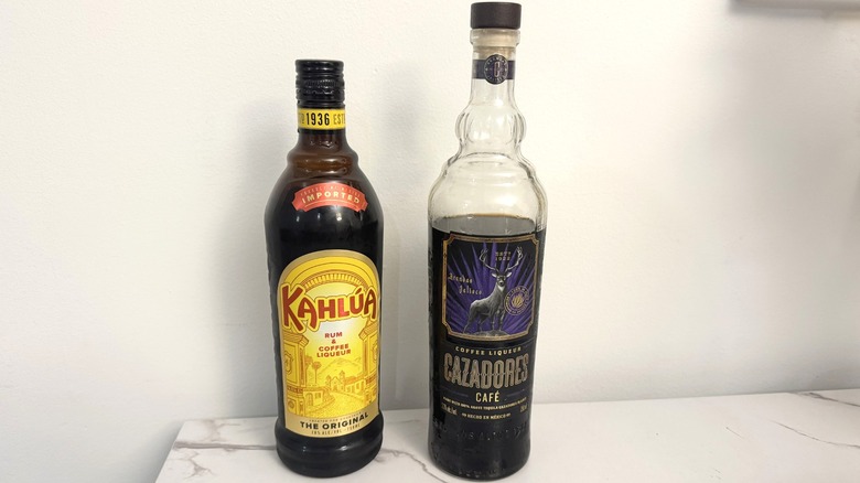 Kahlúa and Cazadores Café bottles