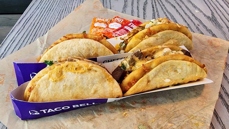 Taco Bell Cheesy Street Chalupas