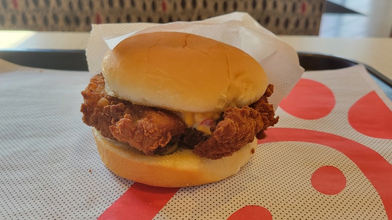 Original Chick-fil-A Honey Pepper Pimento Chicken Sandwich 