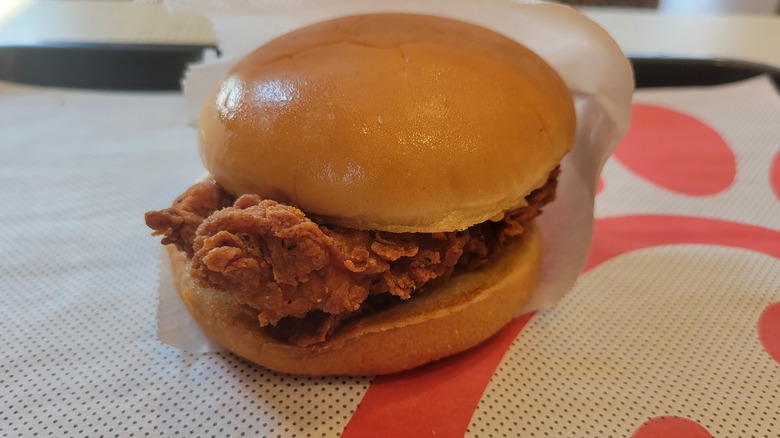 Spicy Chick-fil-A Honey Pepper Pimento Chicken Sandwich 