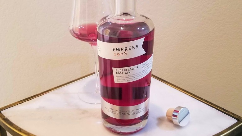 Empress 1908 Gin and glass