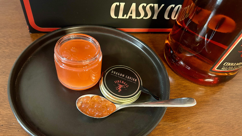 spoonful of Fireball caviar