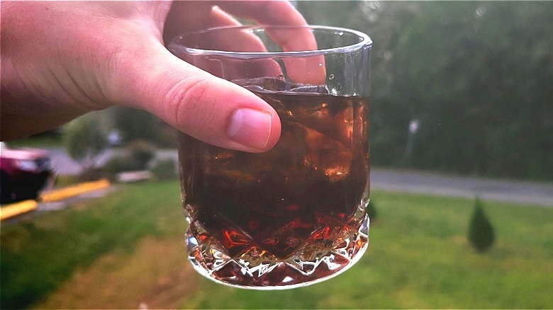 Jack Daniel's & Coca-Cola Cherry in glass