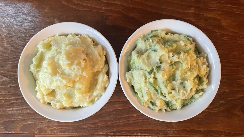 different mashed potatoes