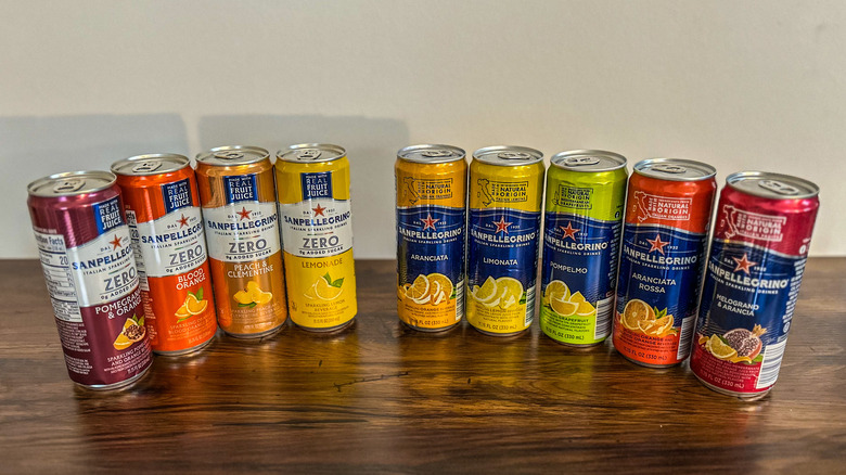 San Pellegrino flavored sparkling drinks