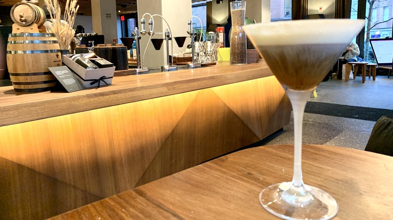 Oleato Espresso Martini near bar