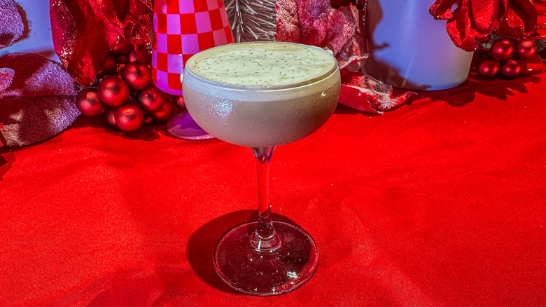 Starbucks Reserve Eggnog Espresso Martini on table