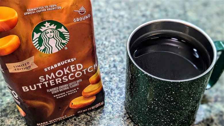 Starbucks Smoked Butterscotch coffee black