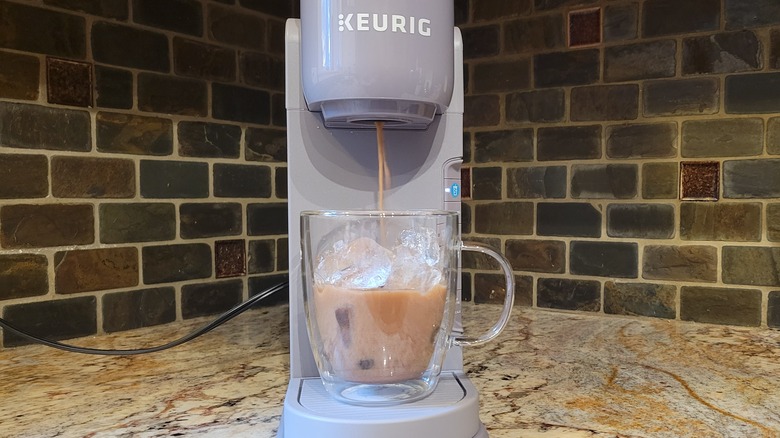 K-iced making coffee