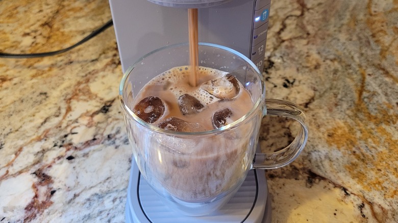 K-iced making coffee