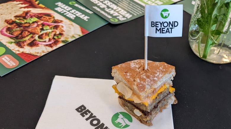Beyond Meat Stack Burger napkin