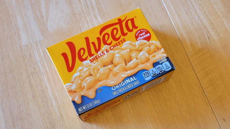 Velveeta shells and cheese box