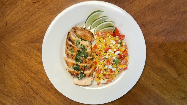 Home Chef's Chicken Breast with Cilantro Butter