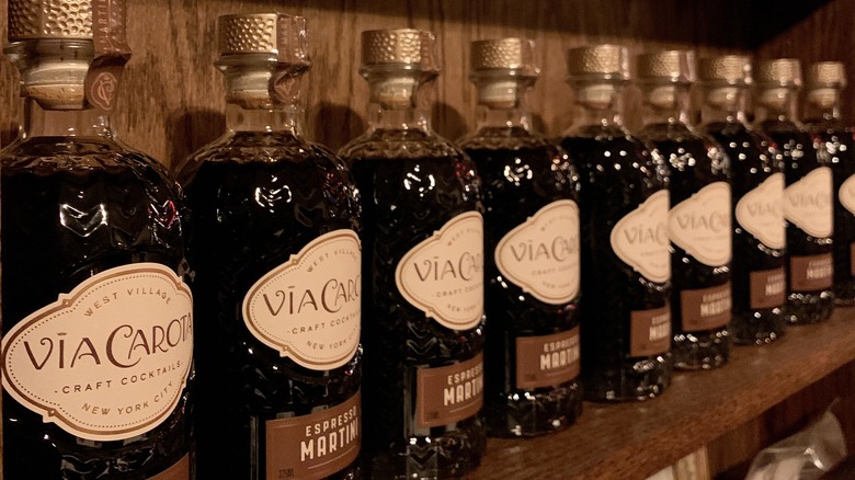 Via Carota espresso martini bottles