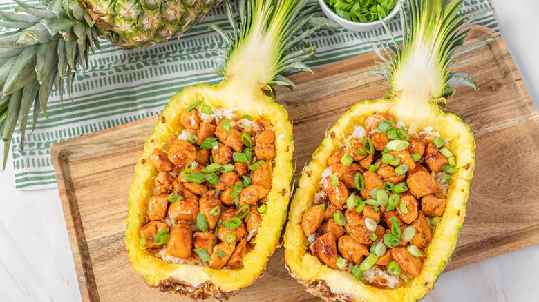 Pineapple Teriyaki Chicken Boat