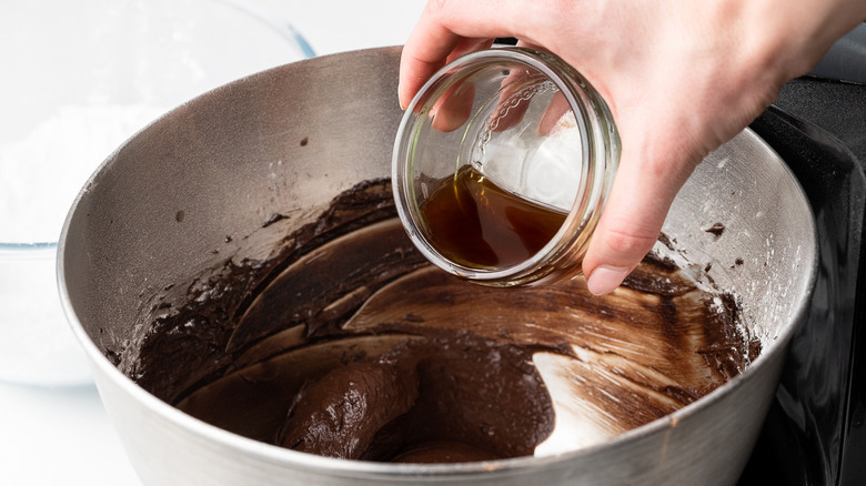 pouring coffee into bowl