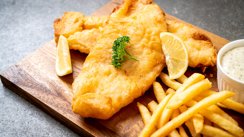 Fried fish and chips