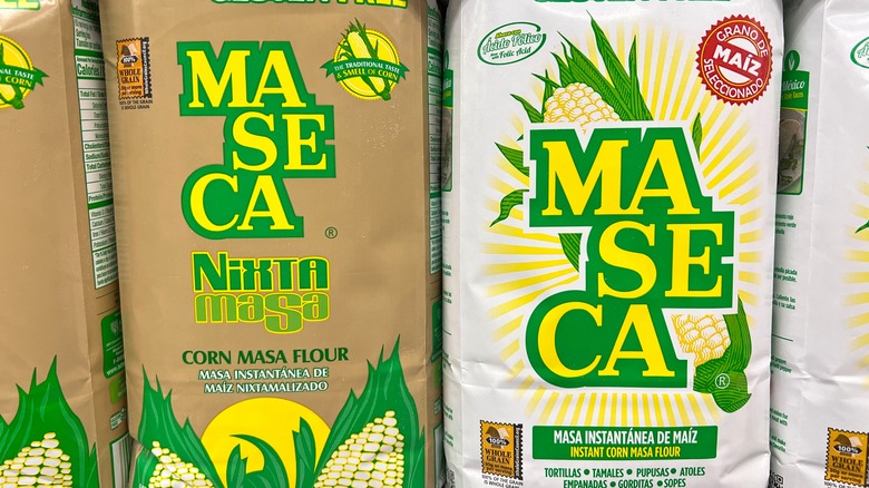 bags of Maseca corn flour