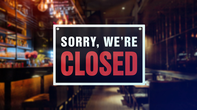 closed bar