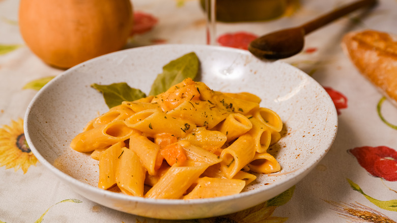 pasta risottata with pumpkin sauce