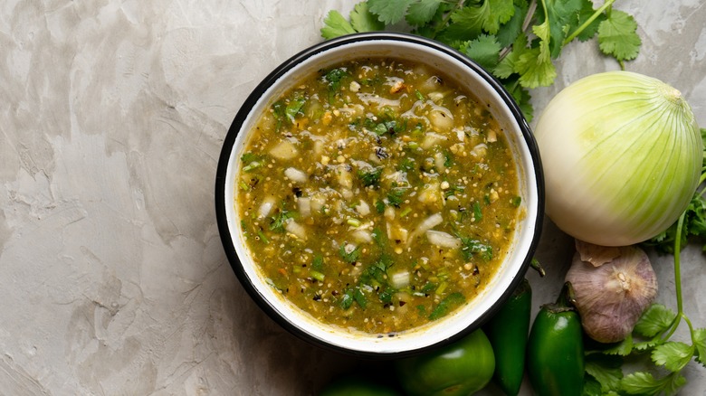 salsa verde with jalapeno