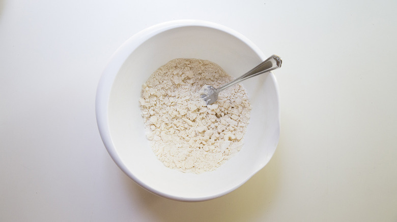 flour and butter in bowl