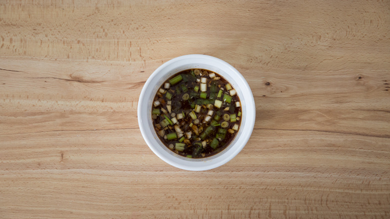 Asian tempeh marinade in bowl 