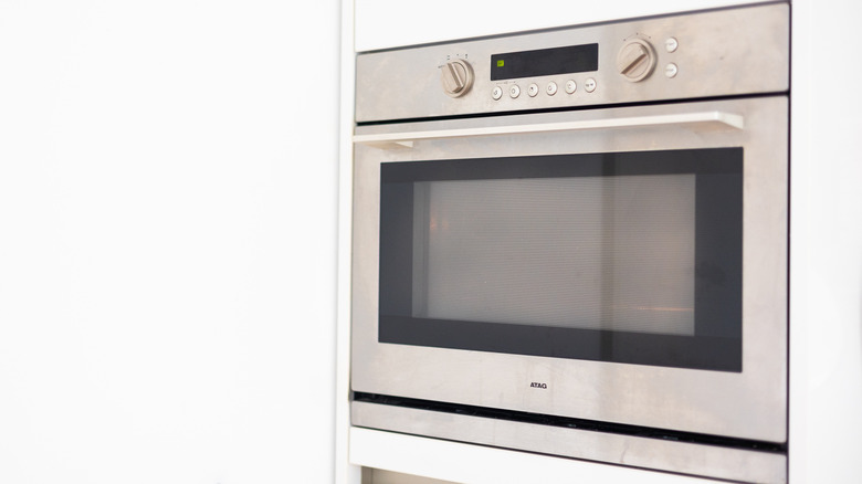 oven pre-heating with white background