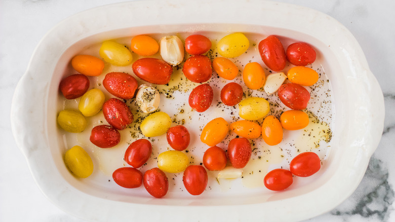 Roasted caprese sandwich tomatoes 