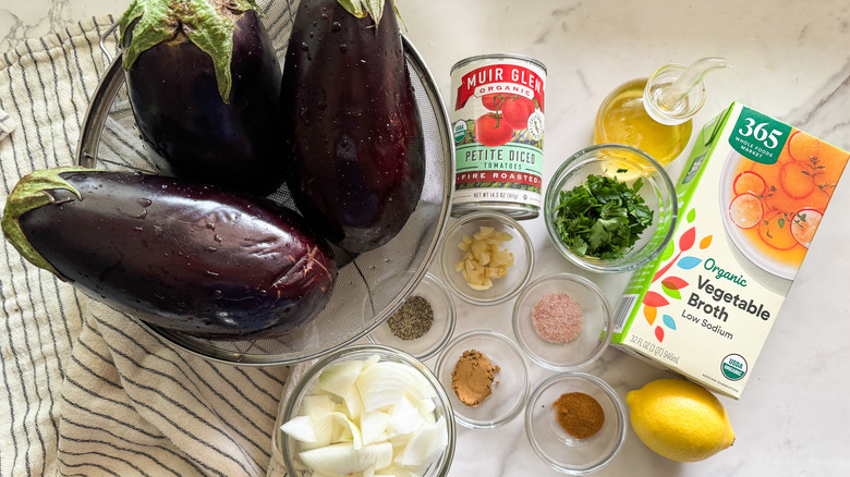 roasted eggplant soup ingredients