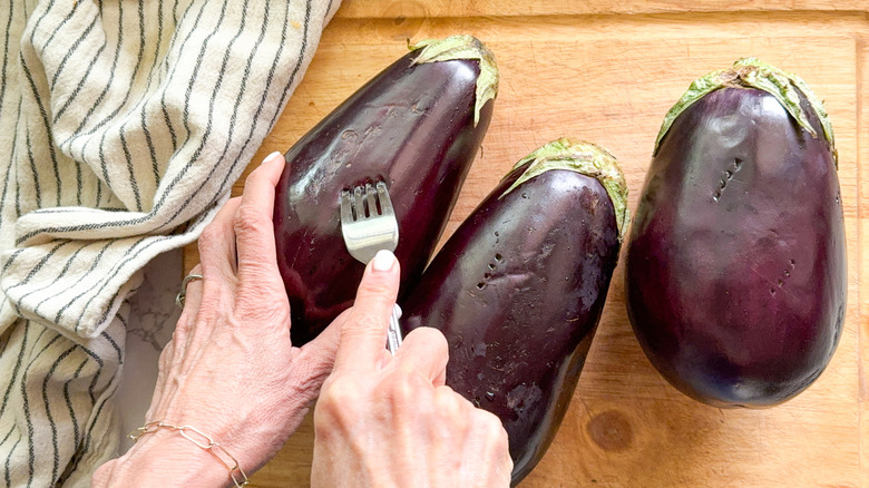 piercing eggplant