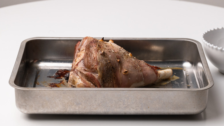 lamb in an oven tray